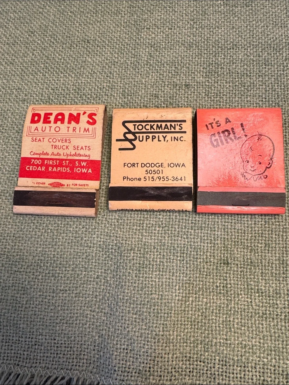 DIY Project. -Vintage Matchbook Lot with five additional matchbooks free 🆓